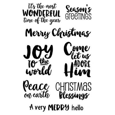 Jane's Doodles Clear Stamps - Merry Christmas